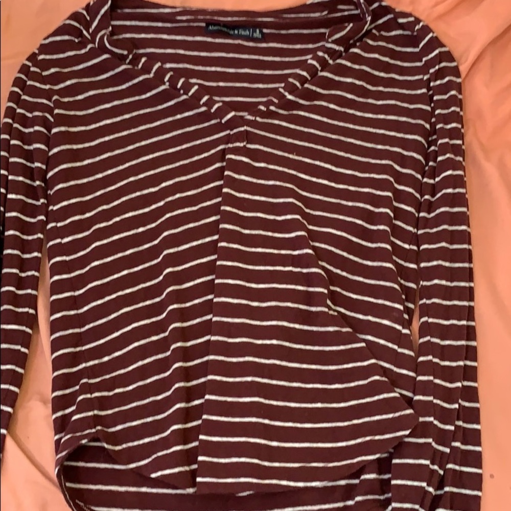 A long sleeve v neck.